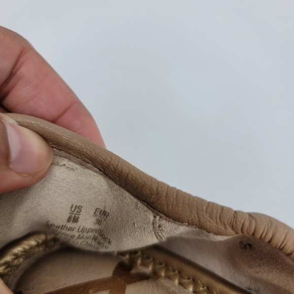 SAM EDELMAN Florence Ballet Flats in Nude Leather Size 8M - Picture 5 of 13
